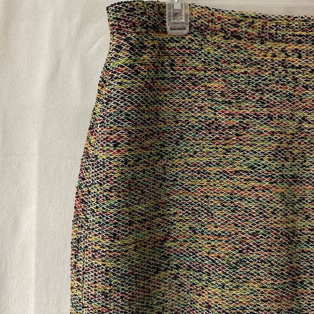 Vintage LIHLI New York Wool-Blend Multicolor Tweed Skirt – Size 14 – Made in USA